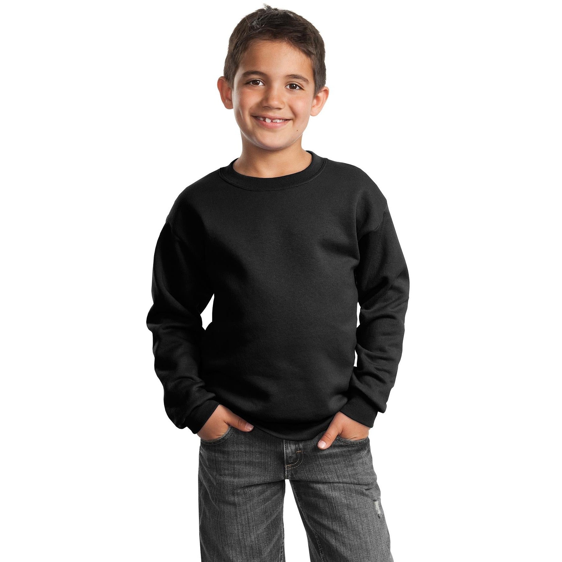 Port & Company-Port & Company® - Youth Core Fleece Crewneck Sweatshirt. PC90Y-MedTech-7